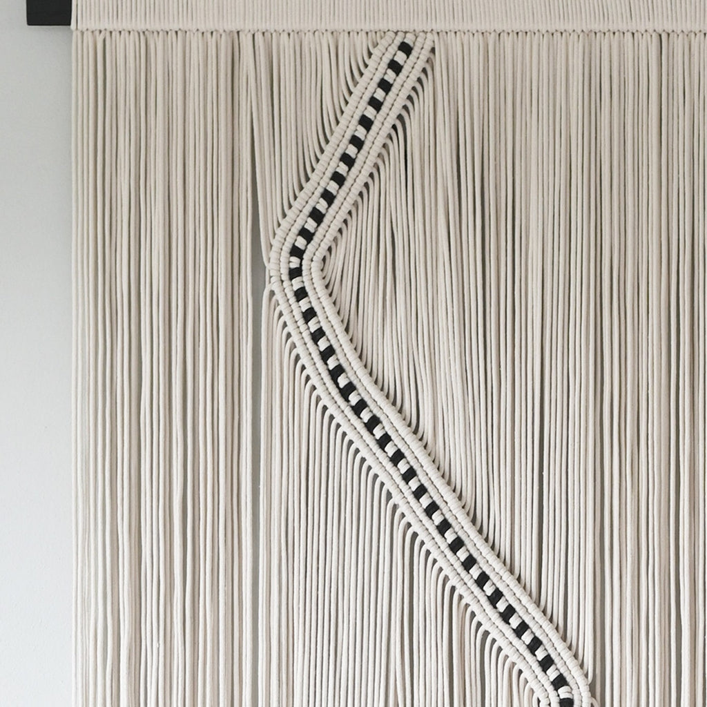 Tall Minimalistic Textile Art Tapestry - 'Evelyn',Teddy and Wool,
