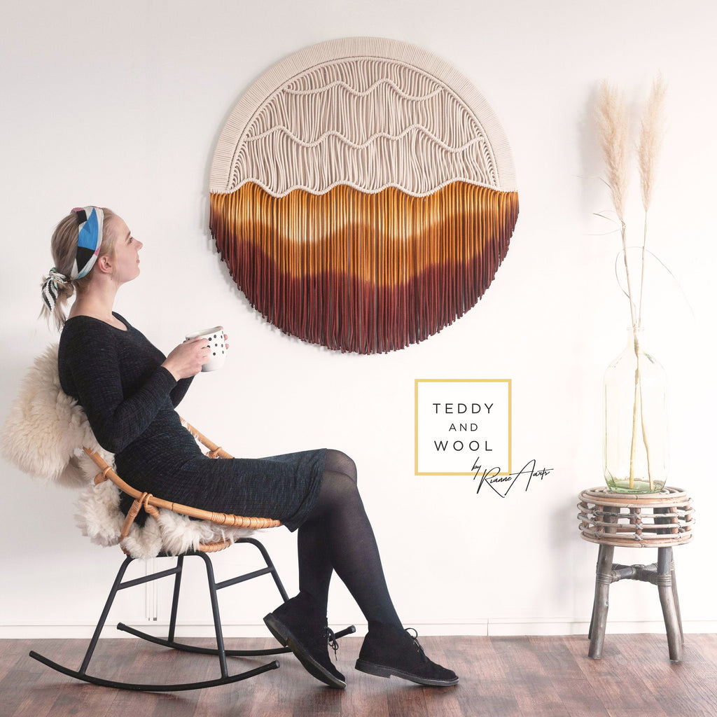 Circular Fiber Art Collection - OASIS,Teddy and Wool,Fiber Art