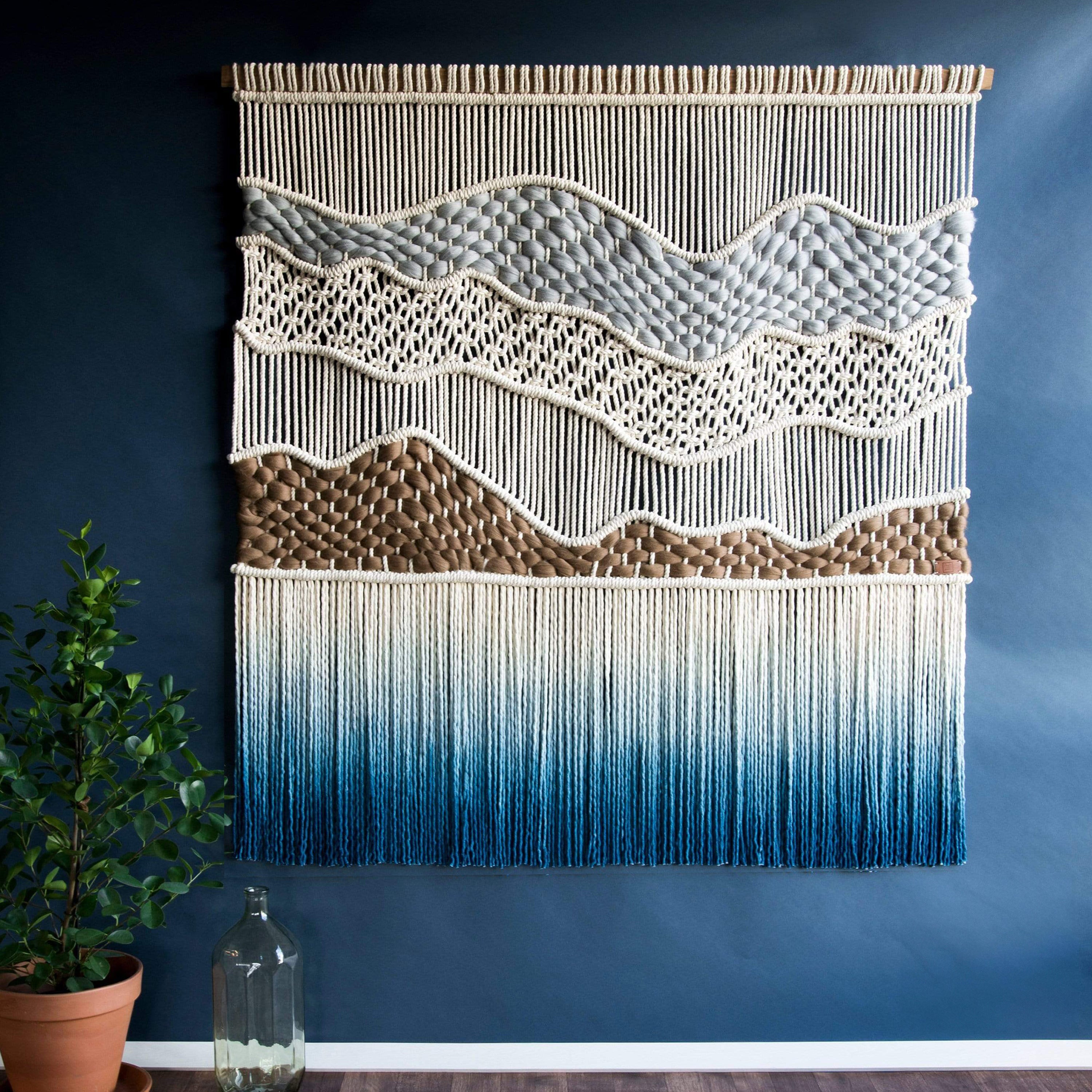 Large Macrame Wall Tapestry - SOFT HILLS by Rianne Aarts