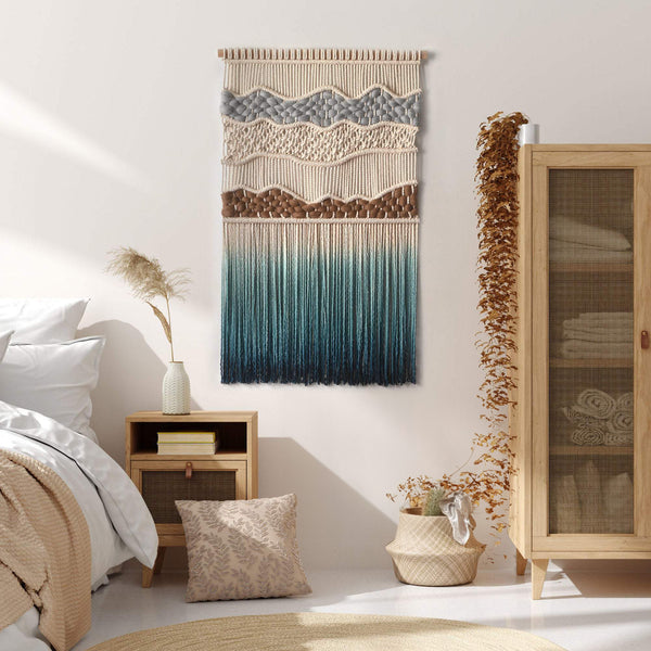 Large Macrame Wall Tapestry - SOFT HILLS
