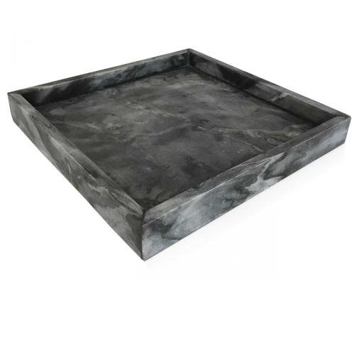 Designer Marble Tray - SQUARE dark grey,Teddy and Wool,