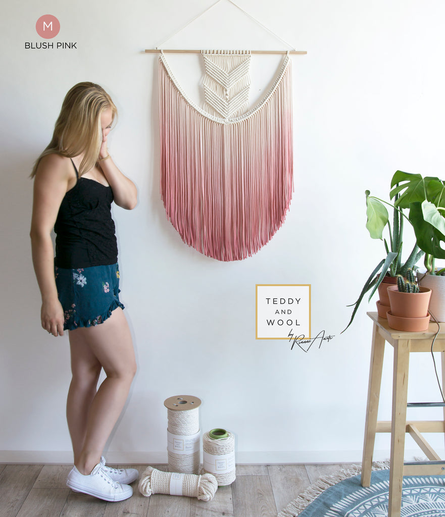 Fiber Art Tapestry - EVA,Teddy and Wool,Fiber Art
