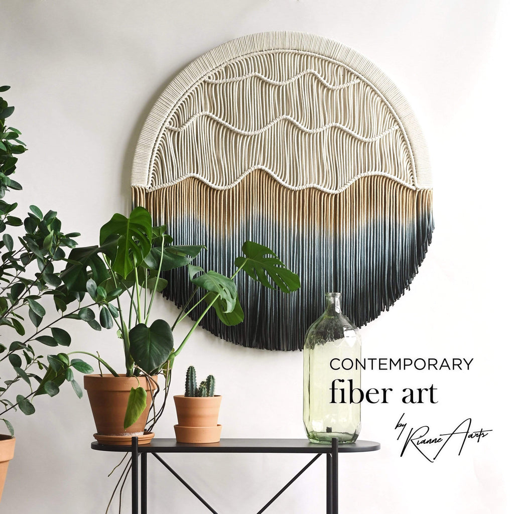 Circular Fiber Art Collection - SEASIDE,Teddy and Wool,Fiber Art
