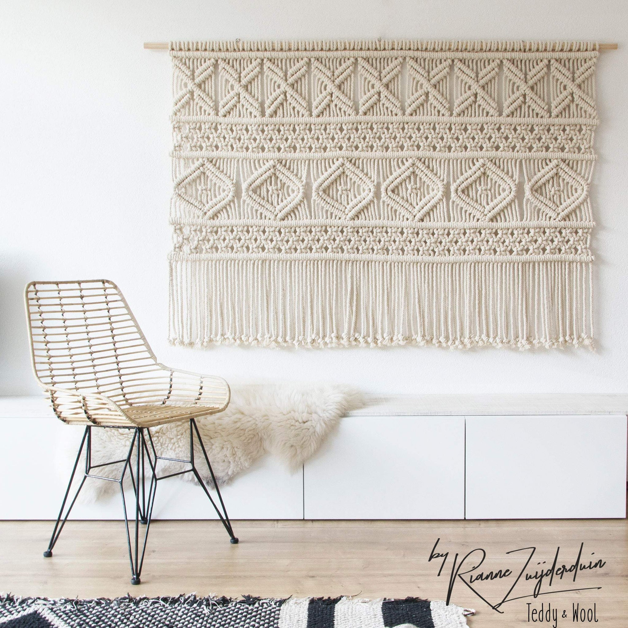 Extra Large Macrame Wall Hanging AVA2